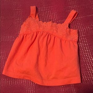 Baby GAP Coral Embroidered Yoke Tank Top